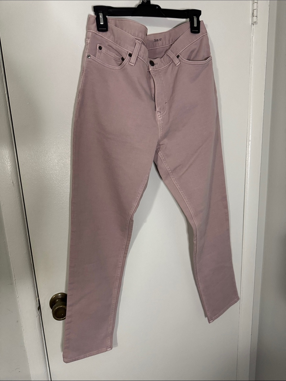 Banana Republic Men’s 32x30 Slim Fit Traveler Pant in Dusty Pink